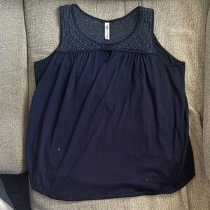 Navy blue tank top